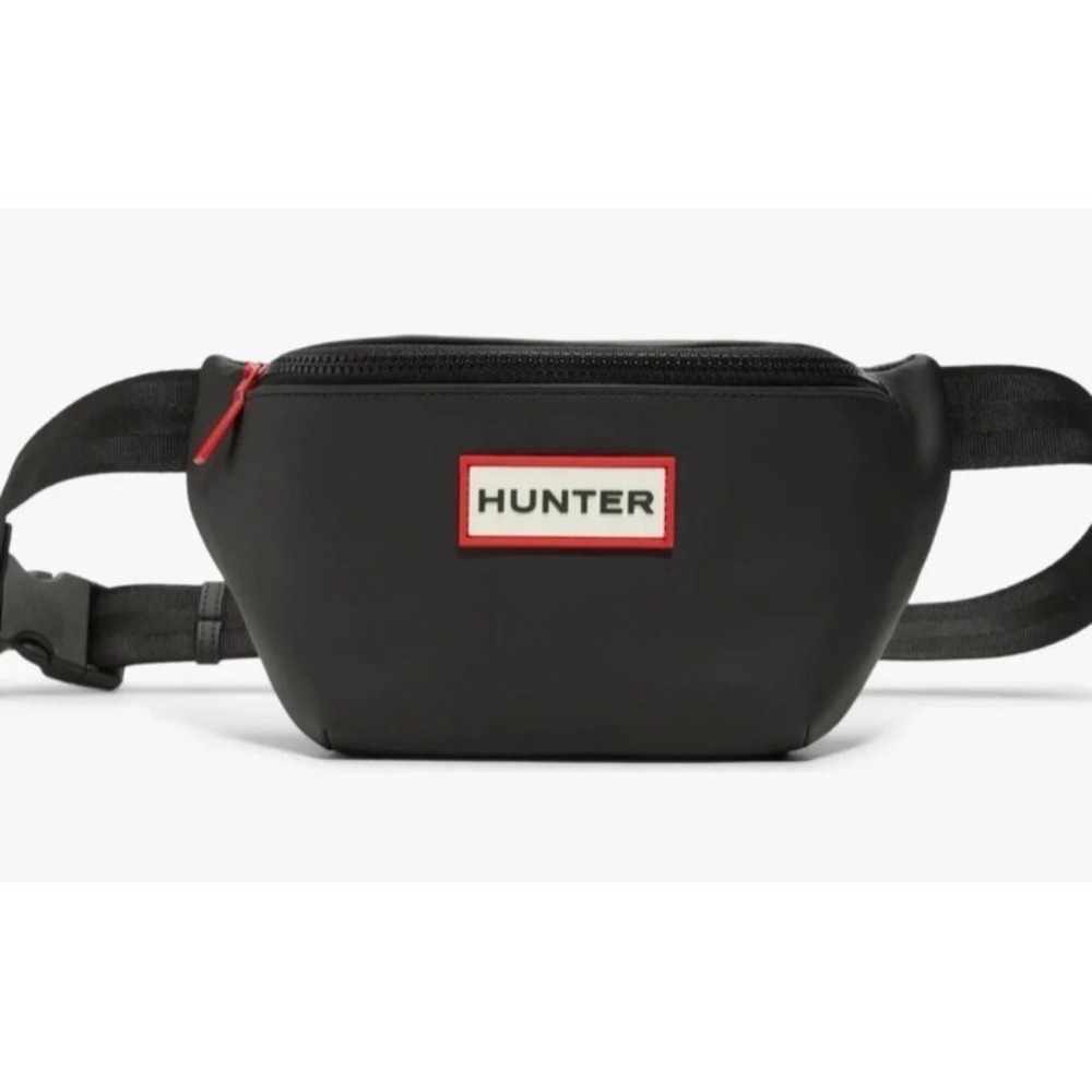 NEW Hunter Original Rubberized Fanny Pack Black Belt Bag Crossbody (MSRP $60)